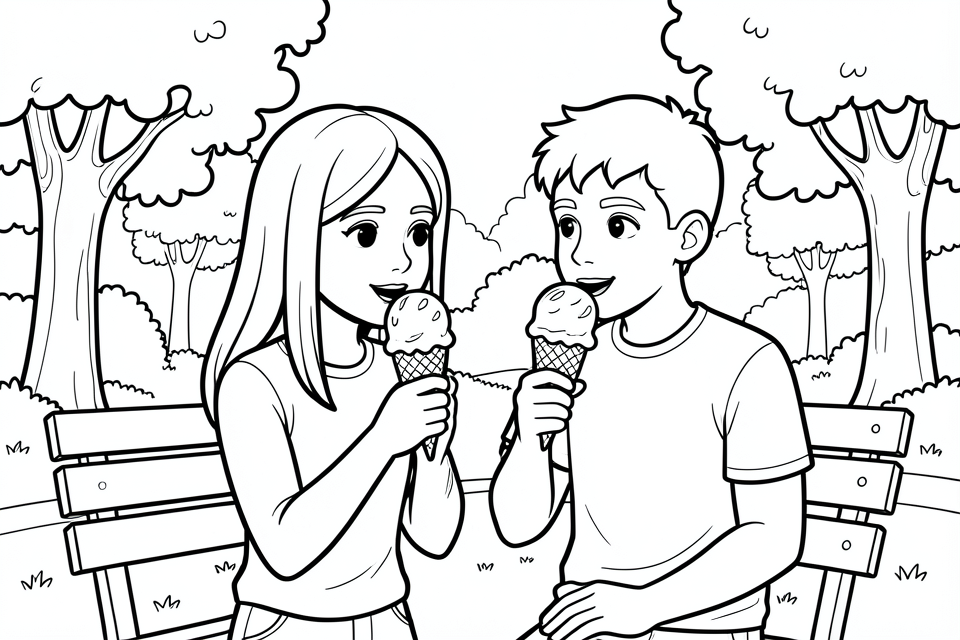 eis im park essen Malvorlage eis im park essen