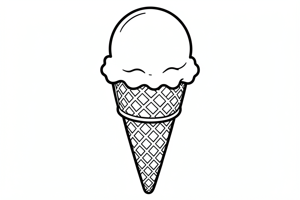 eiscreme Malvorlage eiscreme