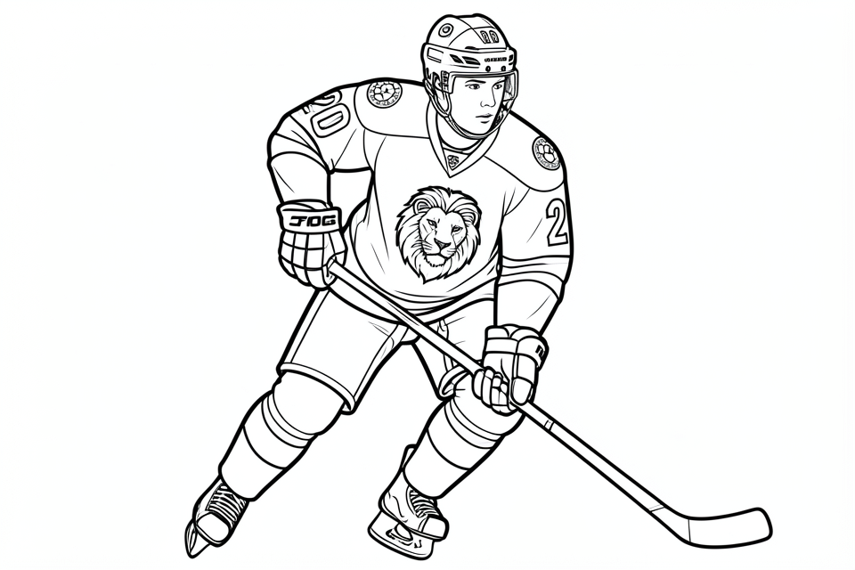 eishockey Malvorlage eishockey