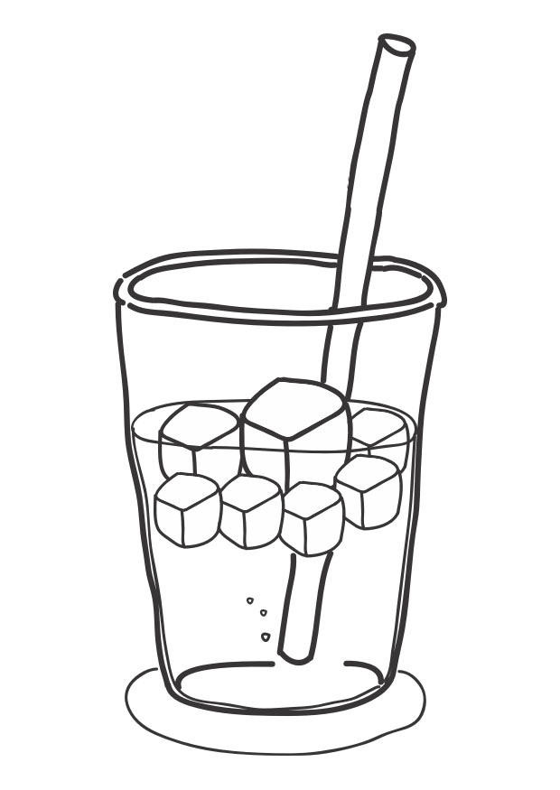 eiswA¼rfel im getrA¤nk Malvorlage eiswA¼rfel im getrA¤nk