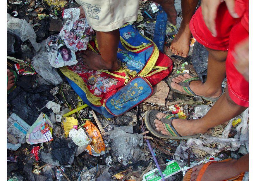 elendsviertel in jakarta Foto elendsviertel in jakarta