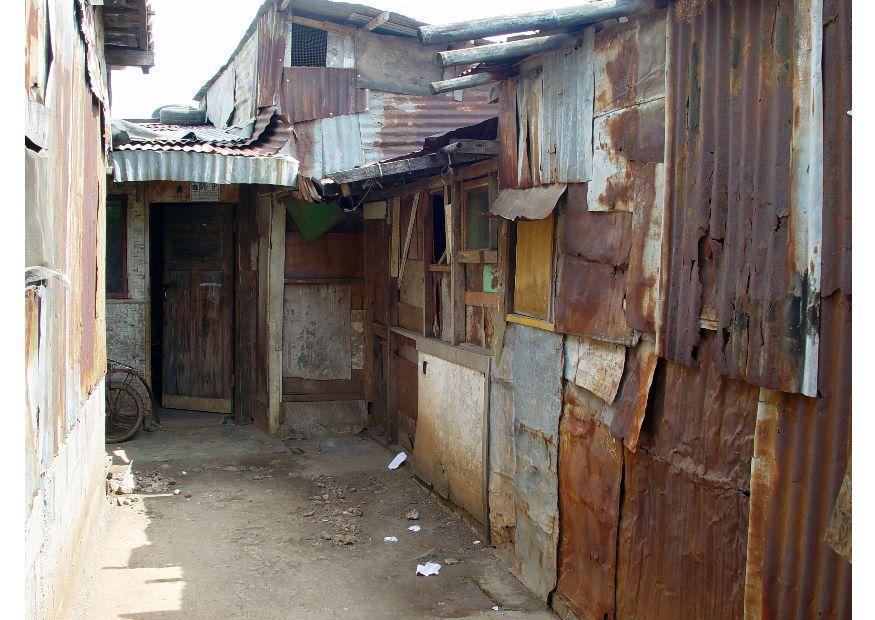 elendsviertel in jakarta Foto elendsviertel in jakarta
