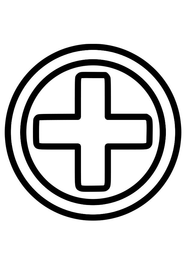 erste hilfe symbol Malvorlage erste hilfe symbol