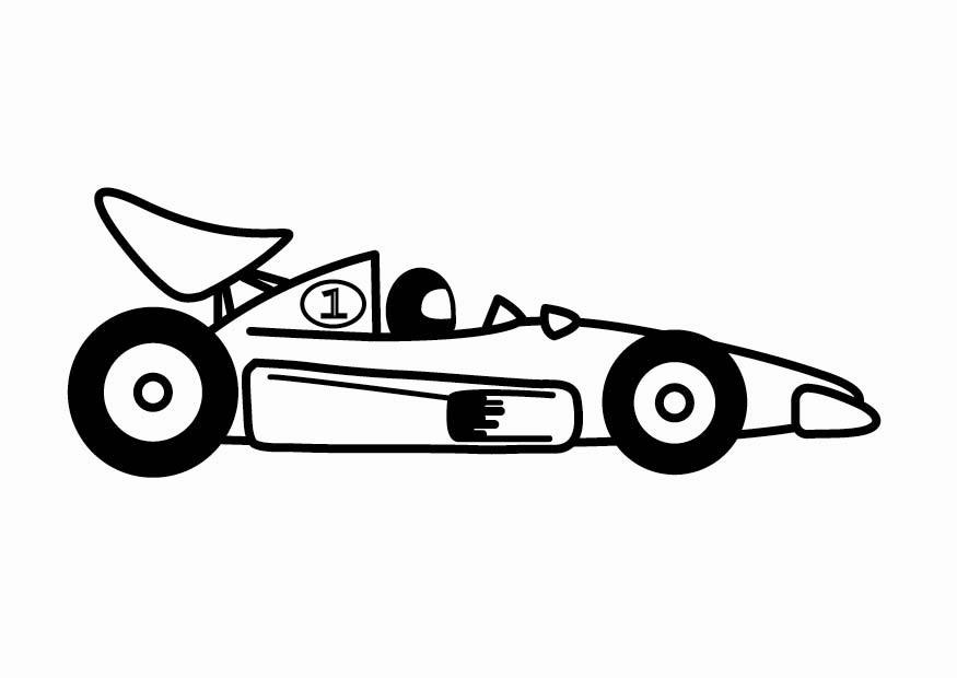f1 rennauto Malvorlage f1 rennauto