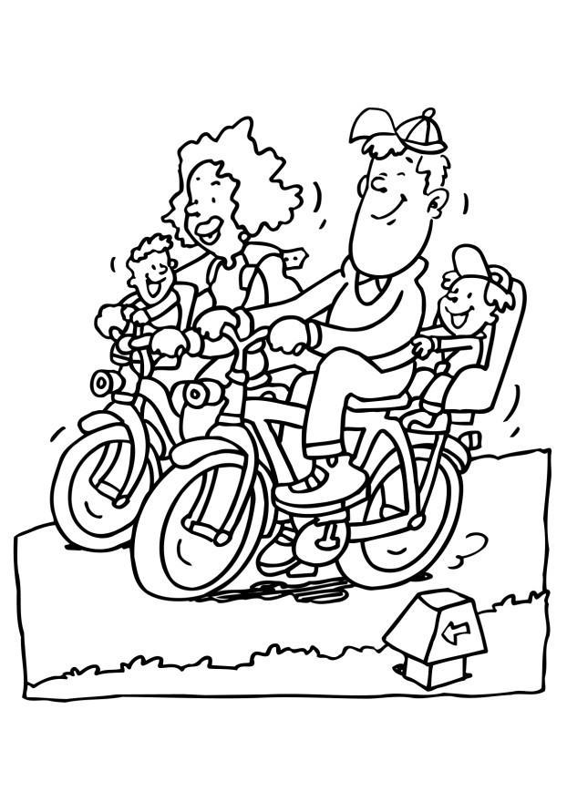 fahrrad fahren Malvorlage fahrrad fahren
