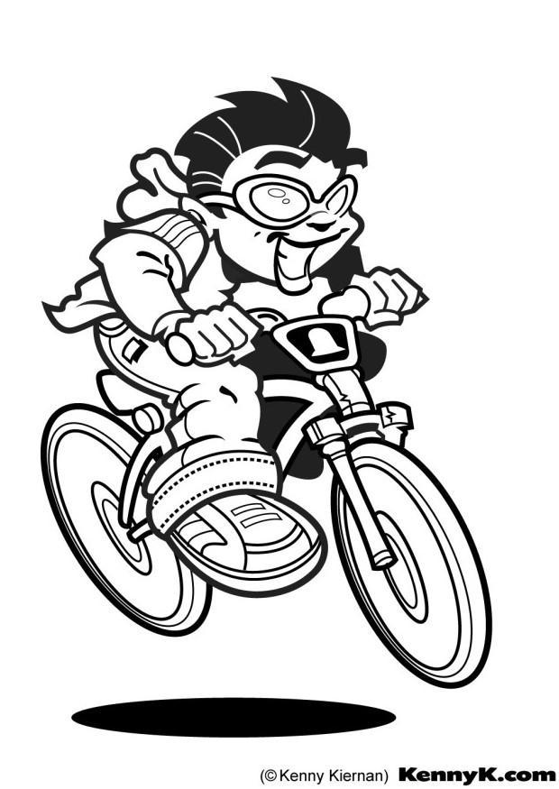 fahrradfahrer Malvorlage fahrradfahrer