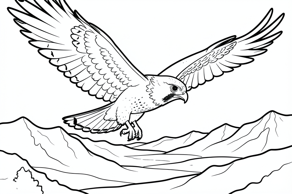 falke Malvorlage falke