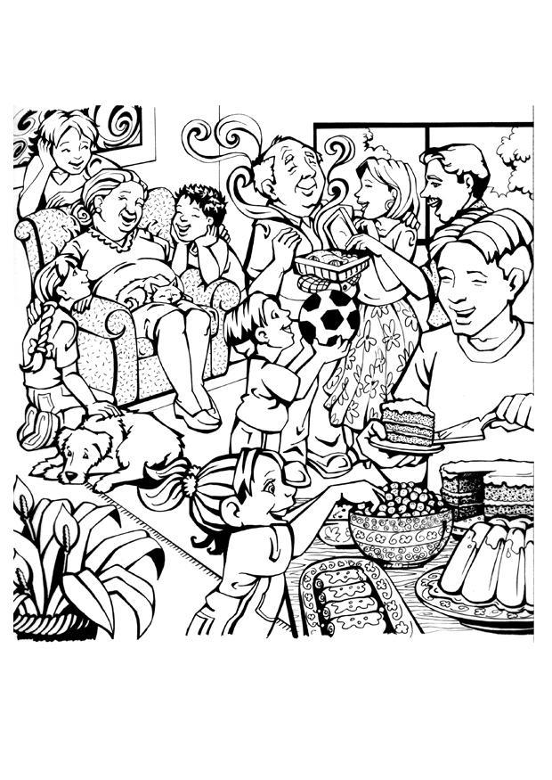 familie Malvorlage familie