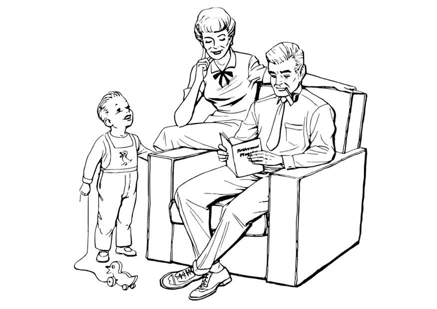 familie Malvorlage familie
