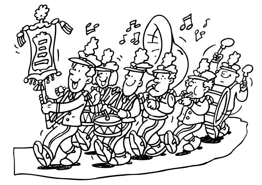 fanfare Malvorlage fanfare