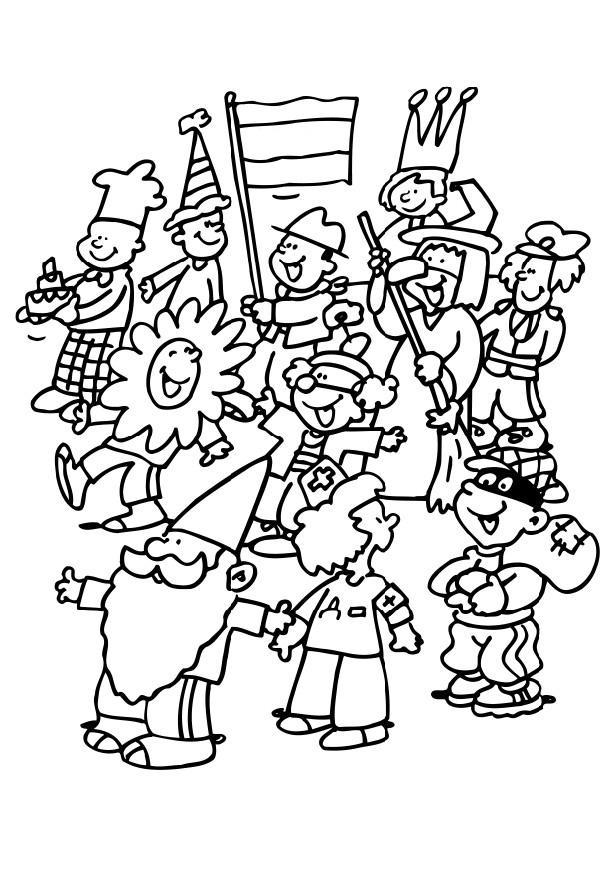 fasching Malvorlage fasching