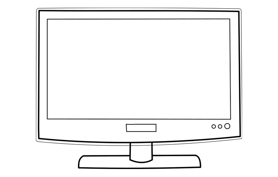 fernsehen Malvorlage fernsehen