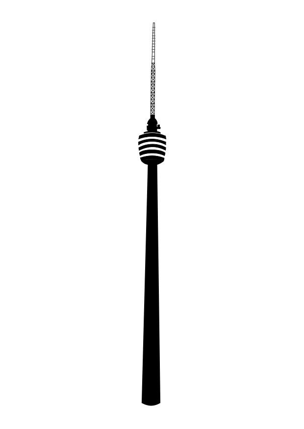 fernsehturm stuttgart Malvorlage fernsehturm stuttgart