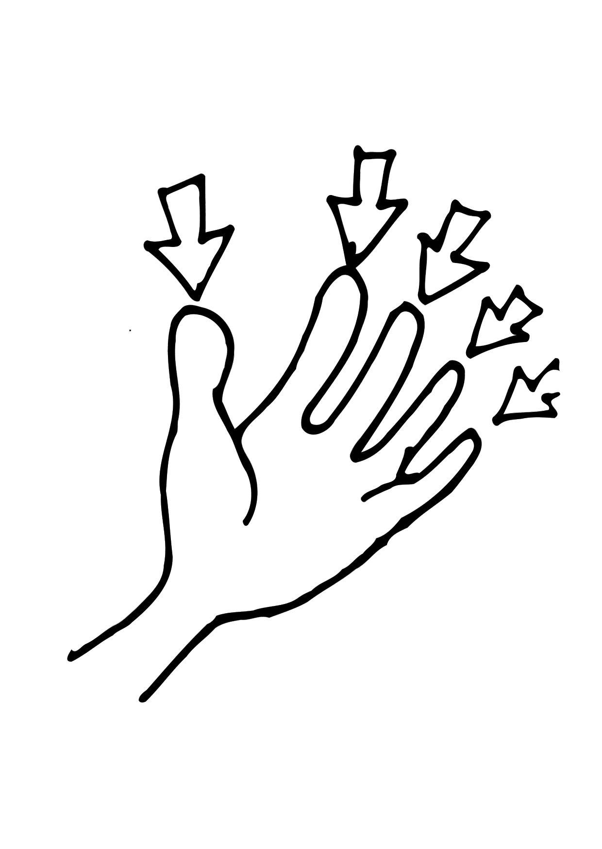 finger Malvorlage finger