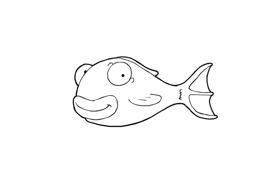 Malvorlage fisch