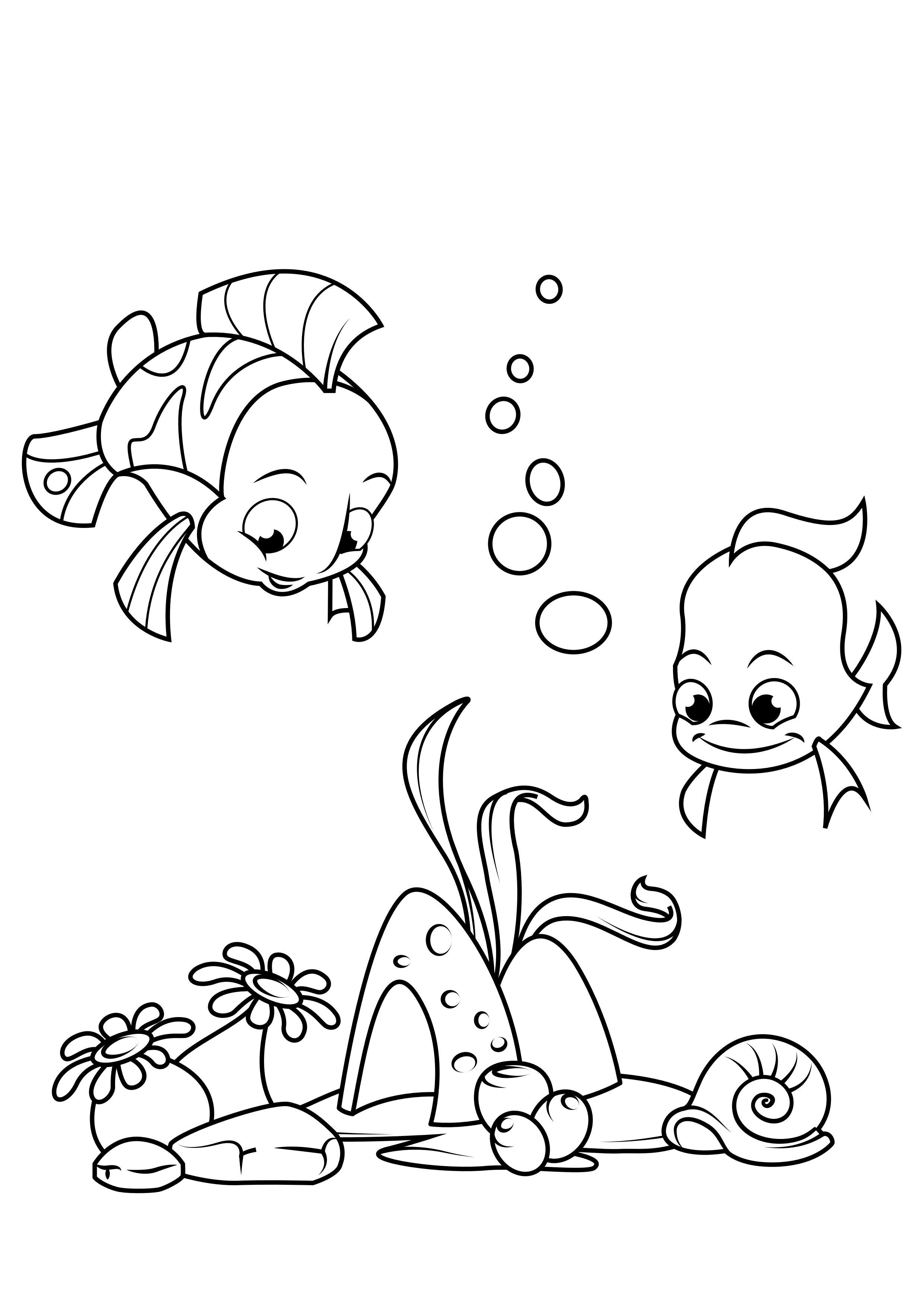 fisch im meer Malvorlage fisch im meer