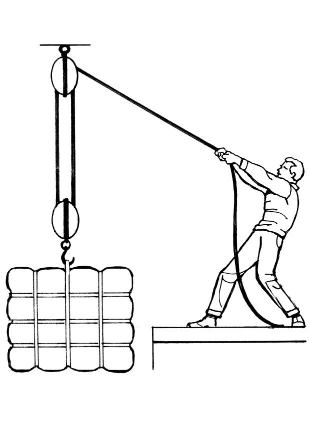 flaschenzug Malvorlage flaschenzug