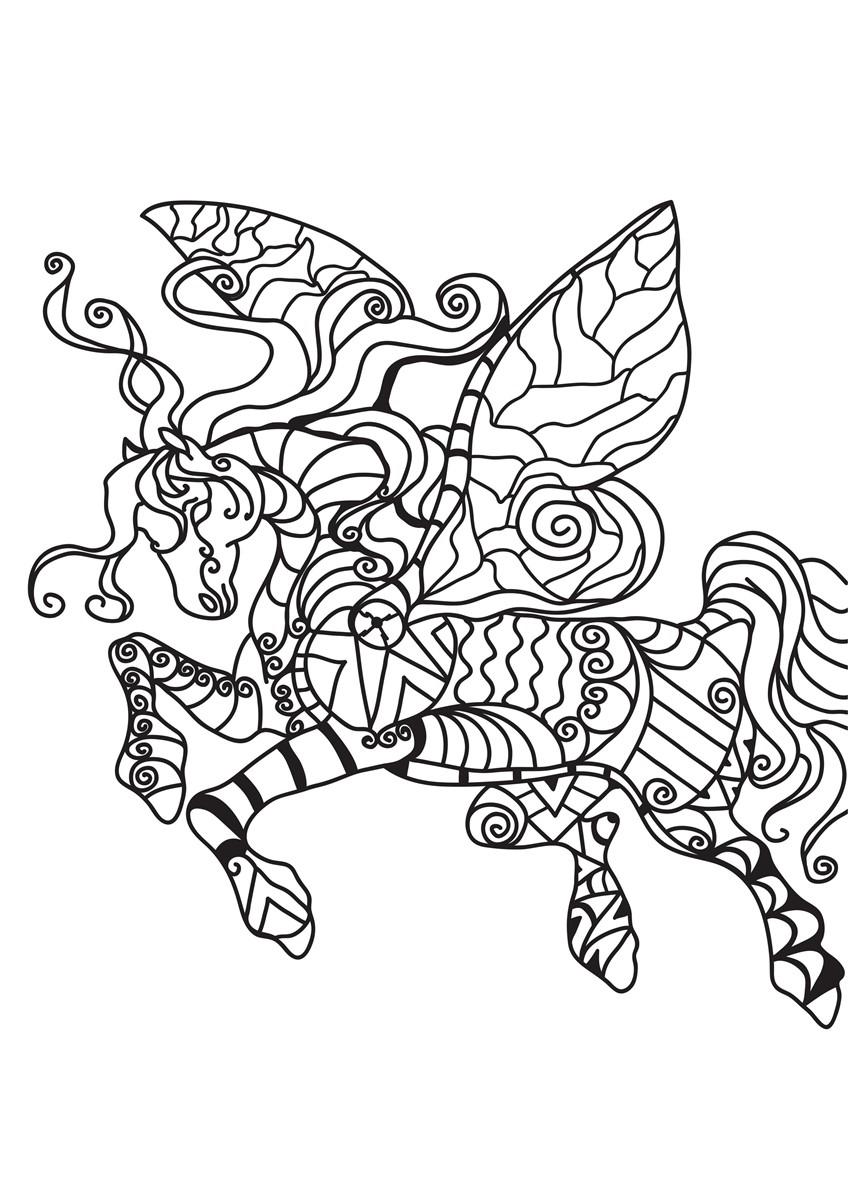 fliegendes pferd Malvorlage fliegendes pferd