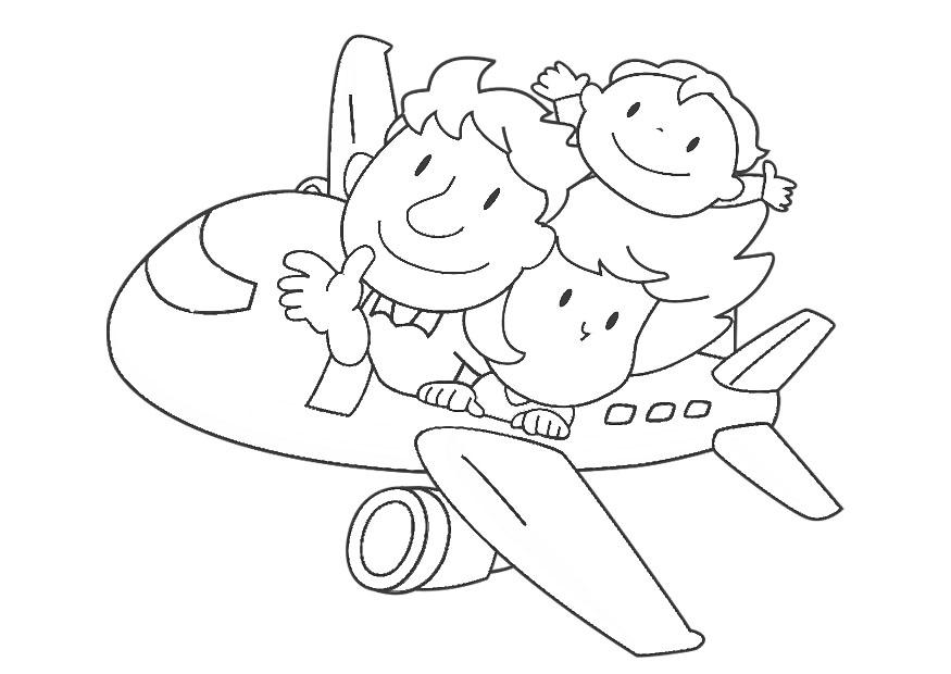 Malvorlage flugzeug