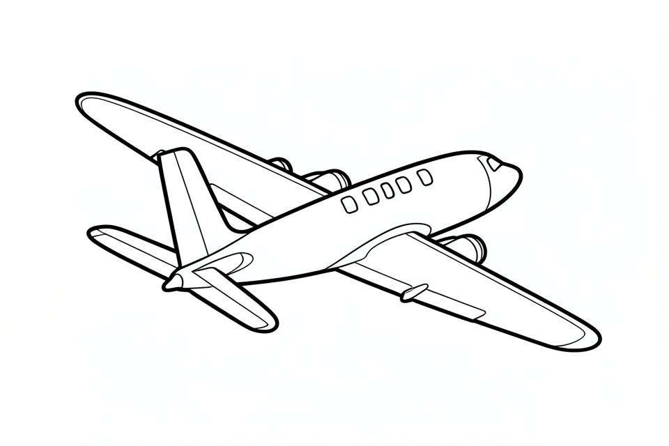 flugzeug Malvorlage flugzeug