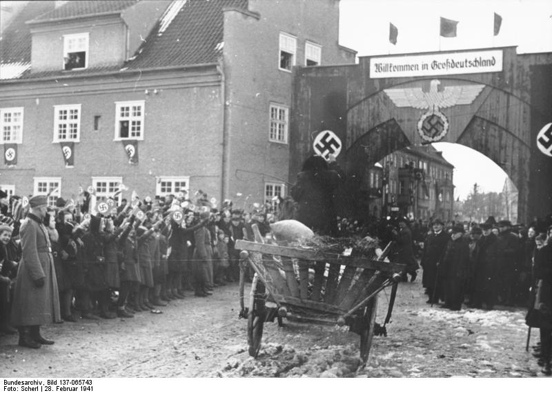 Foto ankunft von bewohnern aus litauen