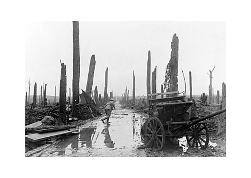 Foto auf dem weg an die front