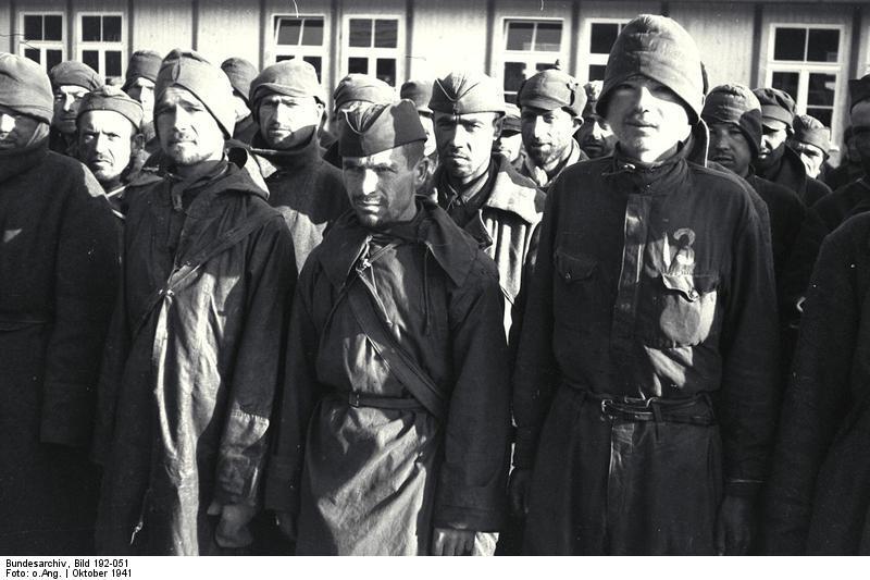 Foto konzentrationslager mauthausen - russische gefangene soldaten