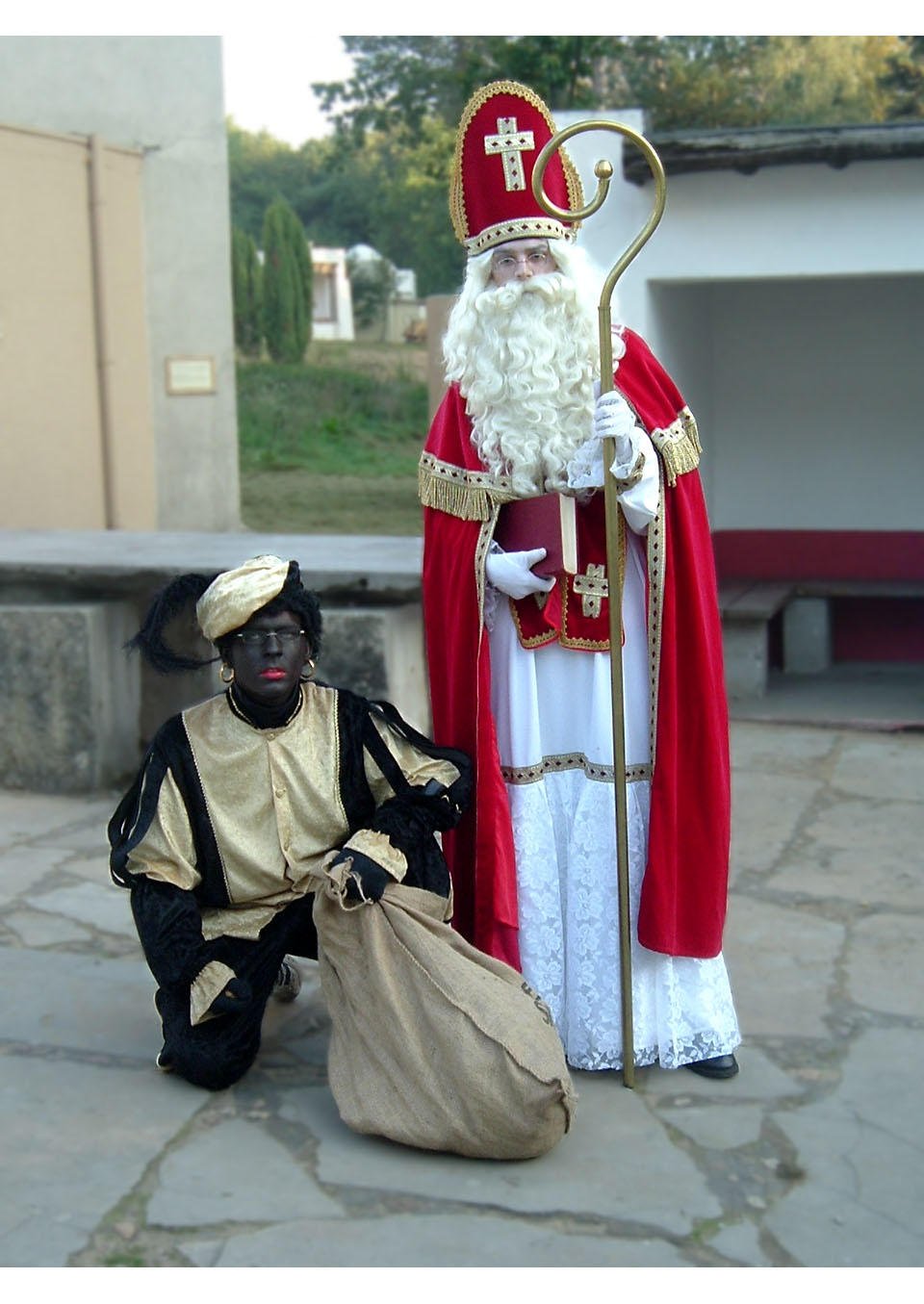 Foto sankt nikolaus und knecht ruprecht