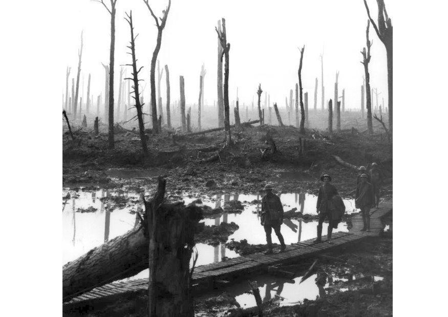 Foto schlachtfeld 1. weltkrieg