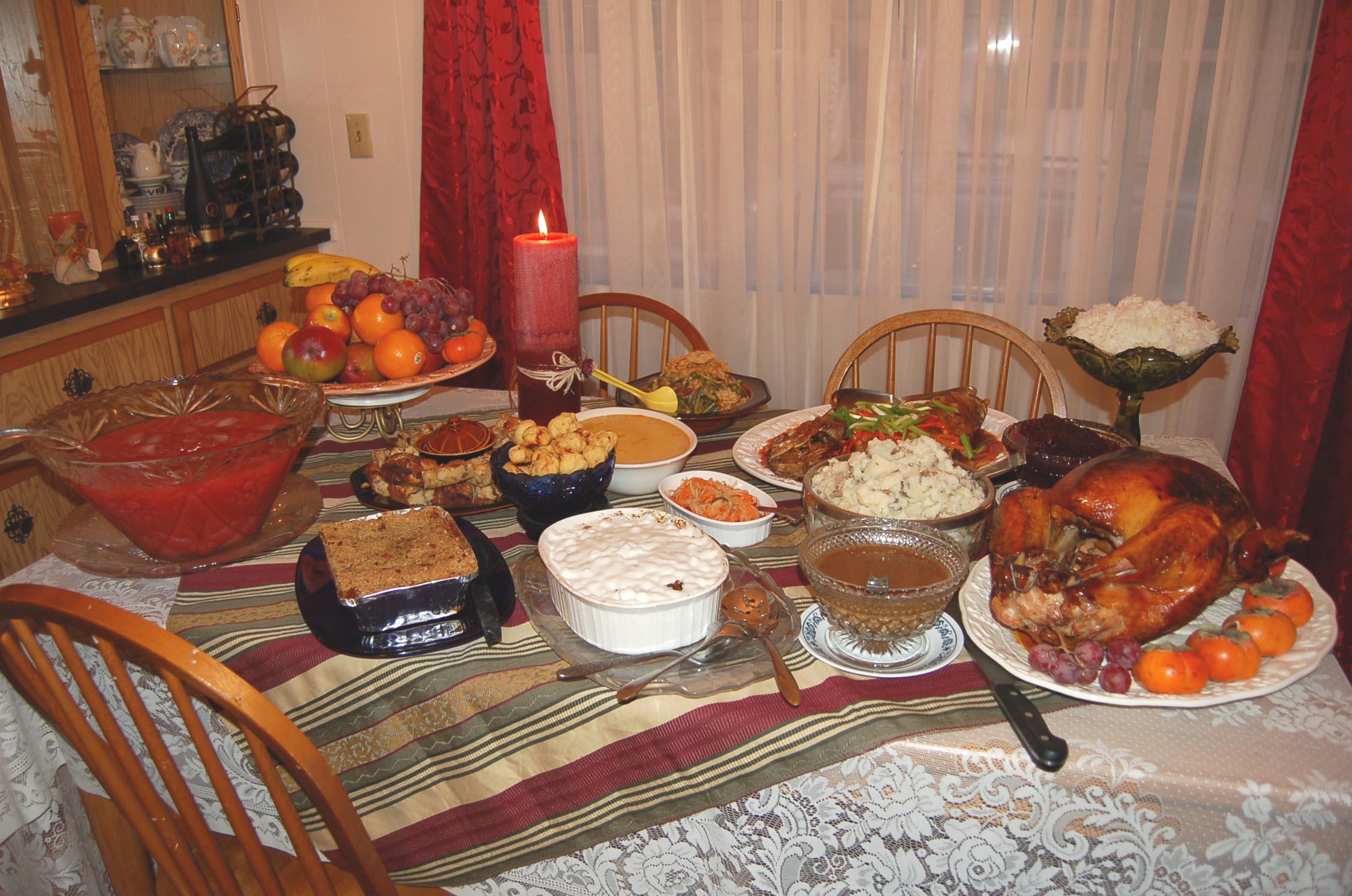 Foto thanksgivingessen