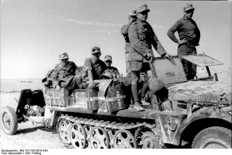 Foto truppen des nordafrikakorps