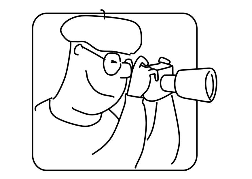 Malvorlage fotograf