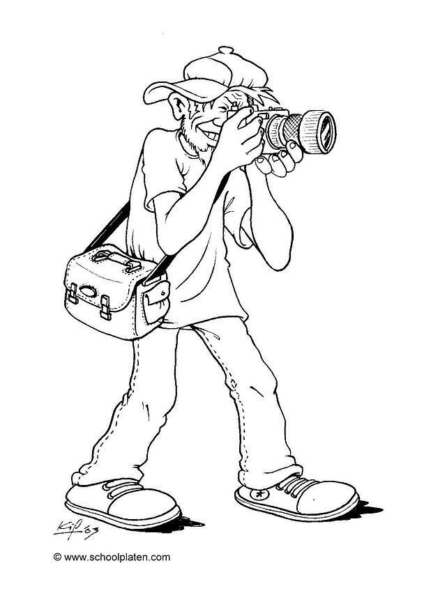fotograf Malvorlage fotograf
