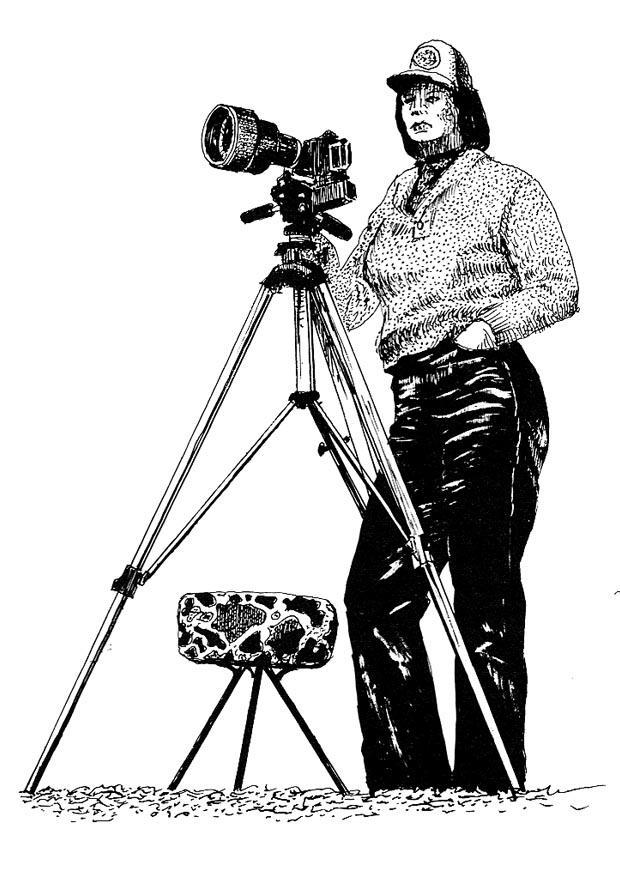 fotografin Malvorlage fotografin