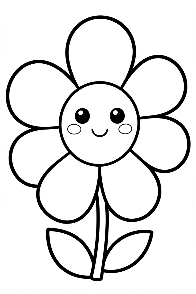 Malvorlage frA¶hliche blume