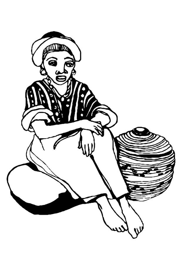 frau Malvorlage frau