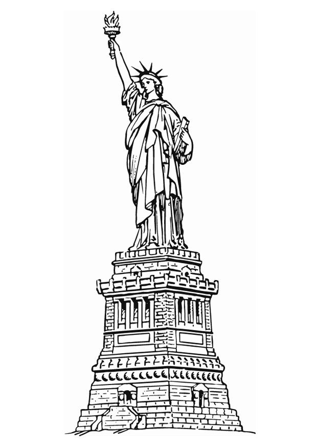 freiheitsstatue new york Malvorlage freiheitsstatue new york