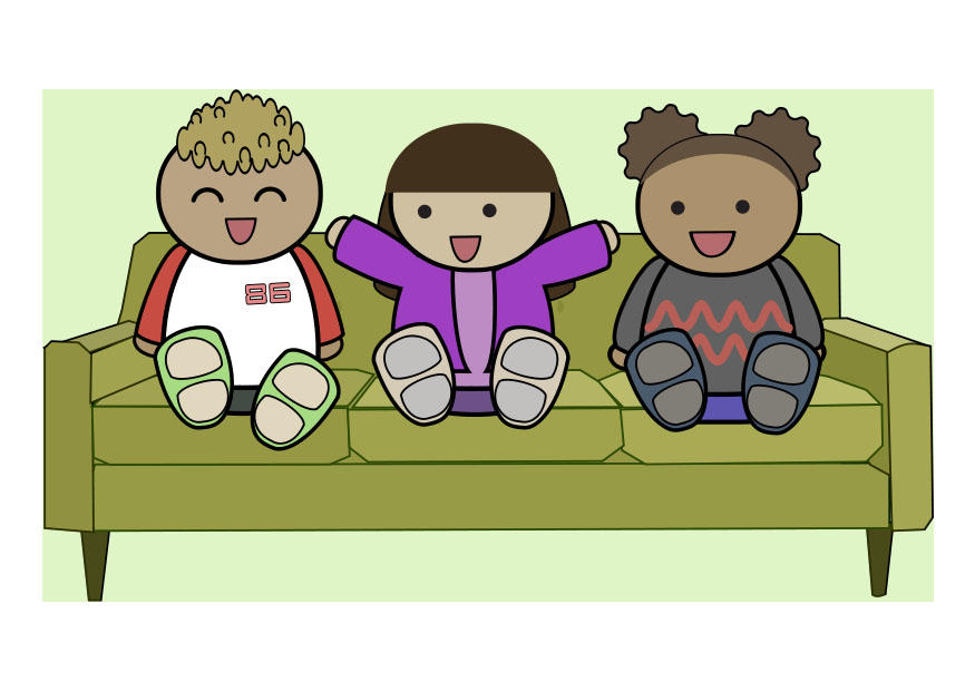 freunde auf dem sofa Bild freunde auf dem sofa