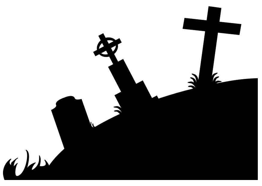 Malvorlage friedhof