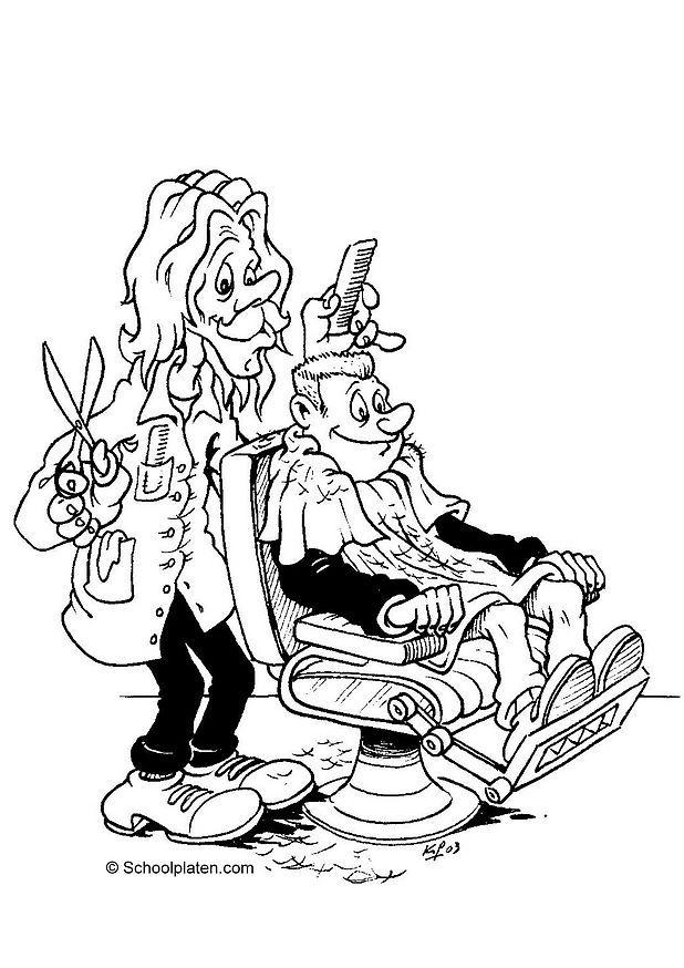 friseur Malvorlage friseur