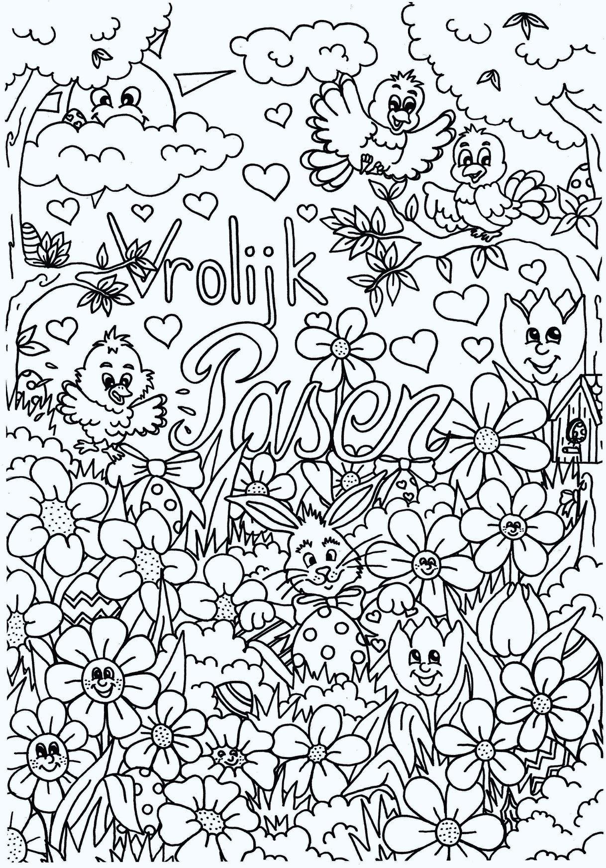 frohe ostern Malvorlage frohe ostern