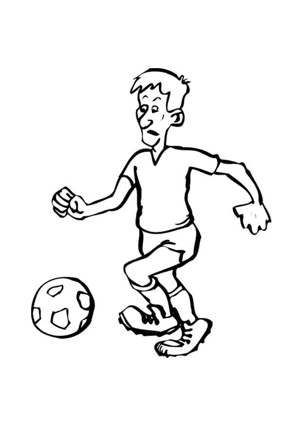 Malvorlage fussball