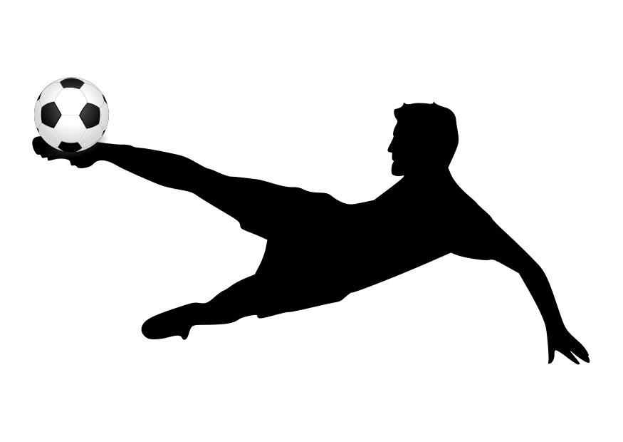 Malvorlage fussball