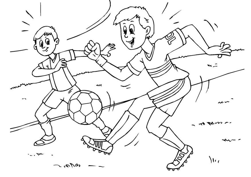Malvorlage fussball