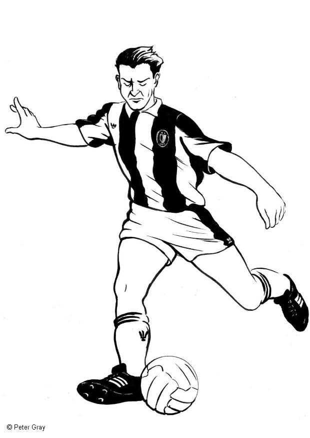 fussballer Malvorlage fussballer