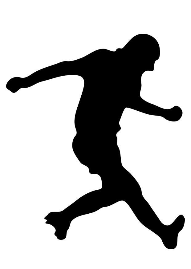 Malvorlage fussballspieler