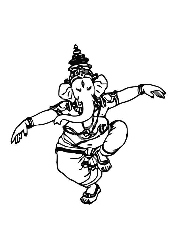 Malvorlage ganesha