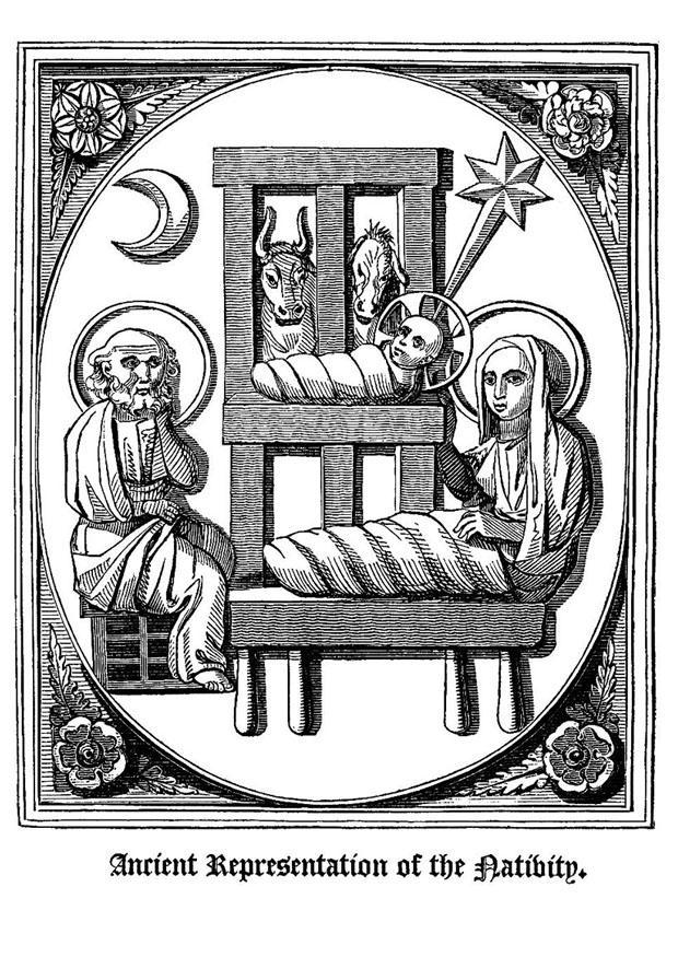Malvorlage geburt jesu