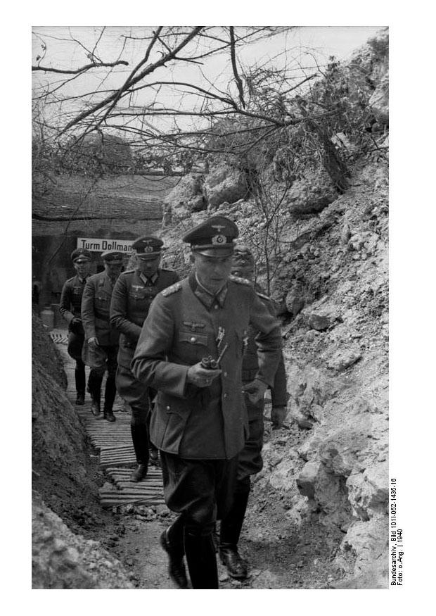 Foto general an der front in frankreich