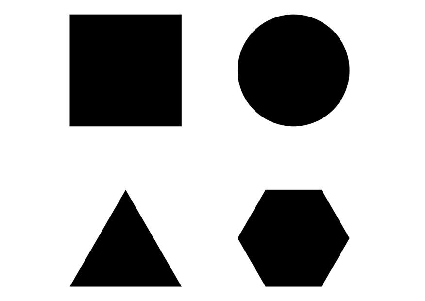 geometrische figuren Malvorlage geometrische figuren